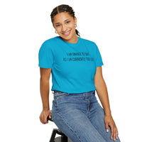 Unable to Quit, Too Legit - Comfort Colors | Trendy Men's and Women's T-Shirt. Direct to Garment. Printed & Shipped in the USA. Unisex Sizes.