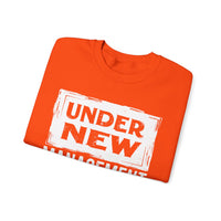 Under New Management "Speak To My Fiance" – Gildan Heavy Blend | Trendy Men's and Women’s Soft Sweatshirt. Direct to Garment. Printed & Shipped in the USA. Unisex Sizes.