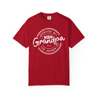 Best Grandpa, Approved by the Grandkids - Comfort Colors | Trendy Men's T-Shirt. Direct to Garment. Printed & Shipped in the USA. Unisex Sizes.