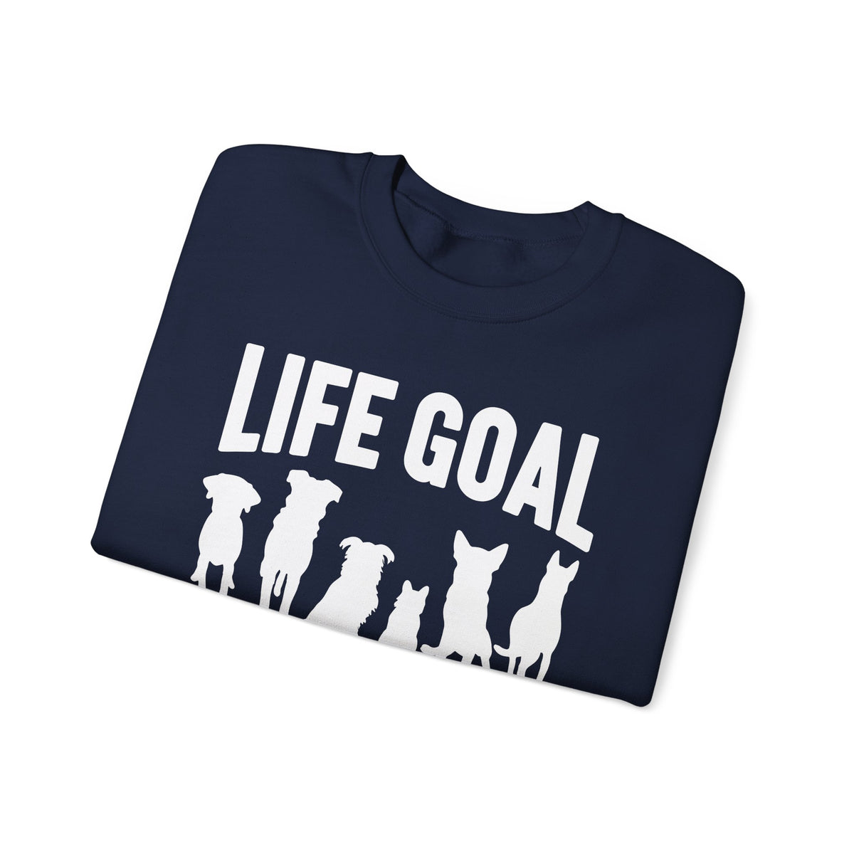 Life Goal Rescue All The Dogs – Gildan Heavy Blend | Trendy Men's and Women’s Soft Sweatshirt. Direct to Garment. Printed & Shipped in the USA. Unisex Sizes.