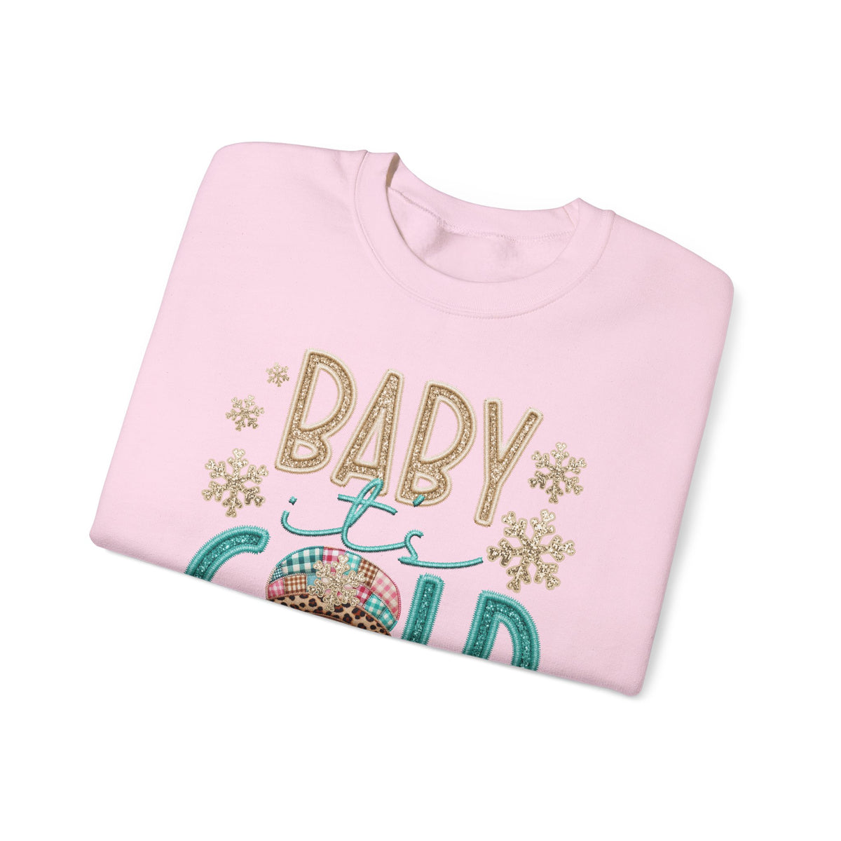 Baby It's Cold Outside Snowman – Gildan Heavy Blend | Trendy Women’s Soft Sweatshirt. Direct to Garment. Printed & Shipped in the USA. Unisex Sizes.