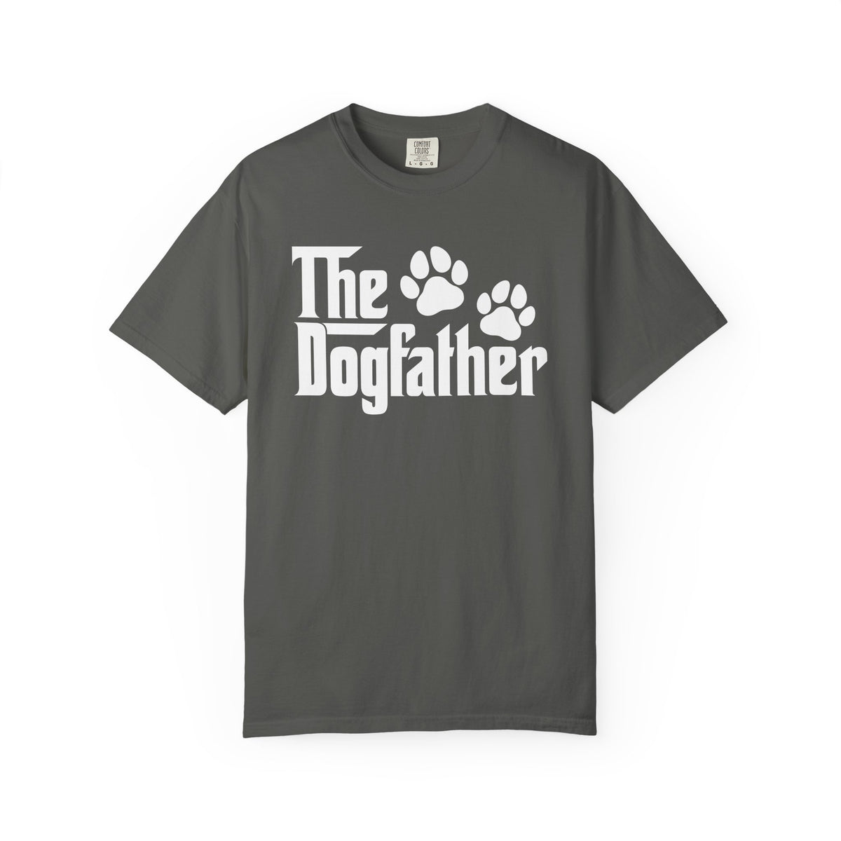 The DogFather - Comfort Colors | Trendy Men's T-Shirt. Direct to Garment. Printed & Shipped in the USA. Unisex Sizes.