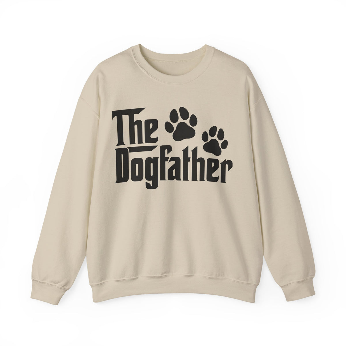 The DogFather – Gildan Heavy Blend | Trendy Men's Soft Sweatshirt. Direct to Garment. Printed & Shipped in the USA. Unisex Sizes.