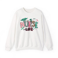 Nurse Life Cute Preppy Healthcare – Gildan Heavy Blend | Trendy Women’s Soft Sweatshirt. Direct to Garment. Printed & Shipped in the USA. Unisex Sizes.