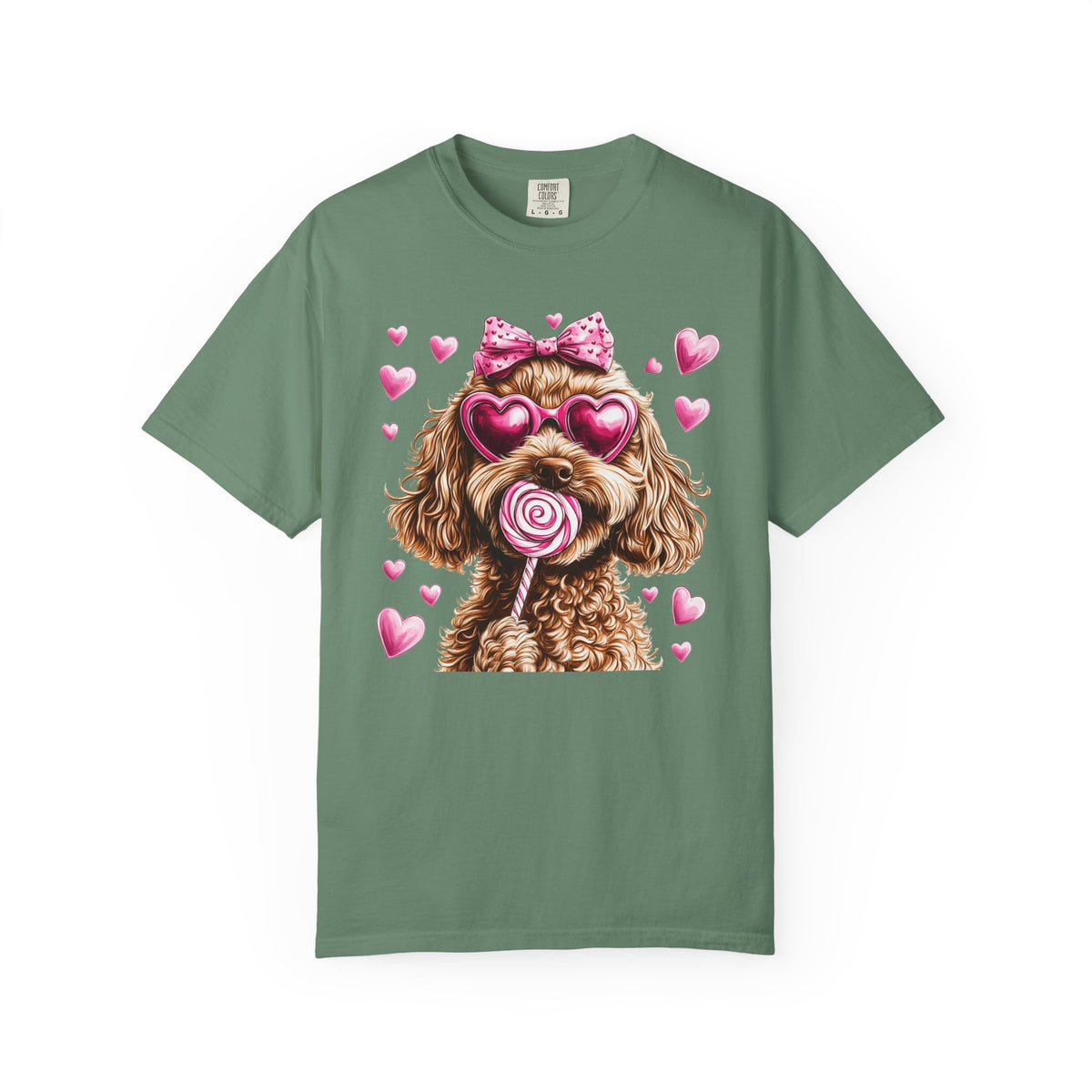 Goldendoodle Love - Comfort Colors | Trendy Women's T-Shirt. Direct to Garment. Printed & Shipped in the USA. Unisex Sizes.