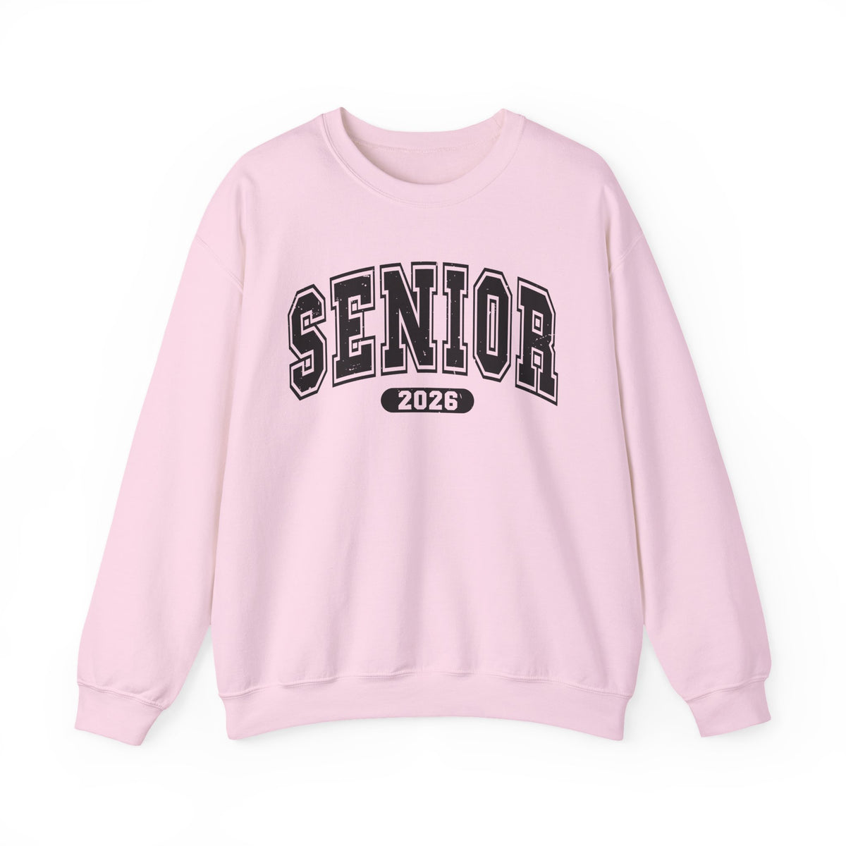 Senior 2026, Varsity – Gildan Heavy Blend | Trendy Women’s and Men's Soft Sweatshirt. Direct to Garment. Printed & Shipped in the USA. Unisex Sizes.