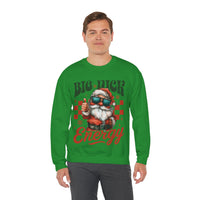 Big Nick Energy - Retro Santa Thumbs Up – Gildan Heavy Blend | Trendy Men's and Women’s Soft Sweatshirt. Direct to Garment. Printed & Shipped in the USA. Unisex Sizes.