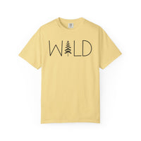 Wild Graphic, Nature, Pine Tree, Adventure - Comfort Colors | Trendy Men's and Women's T-Shirt. Direct to Garment. Printed & Shipped in the USA. Unisex Sizes.