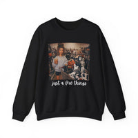 Just A Few Things - Halloween Shopping – Gildan Heavy Blend | Trendy Women’s Soft Sweatshirt. Direct to Garment. Printed & Shipped in the USA. Unisex Sizes.