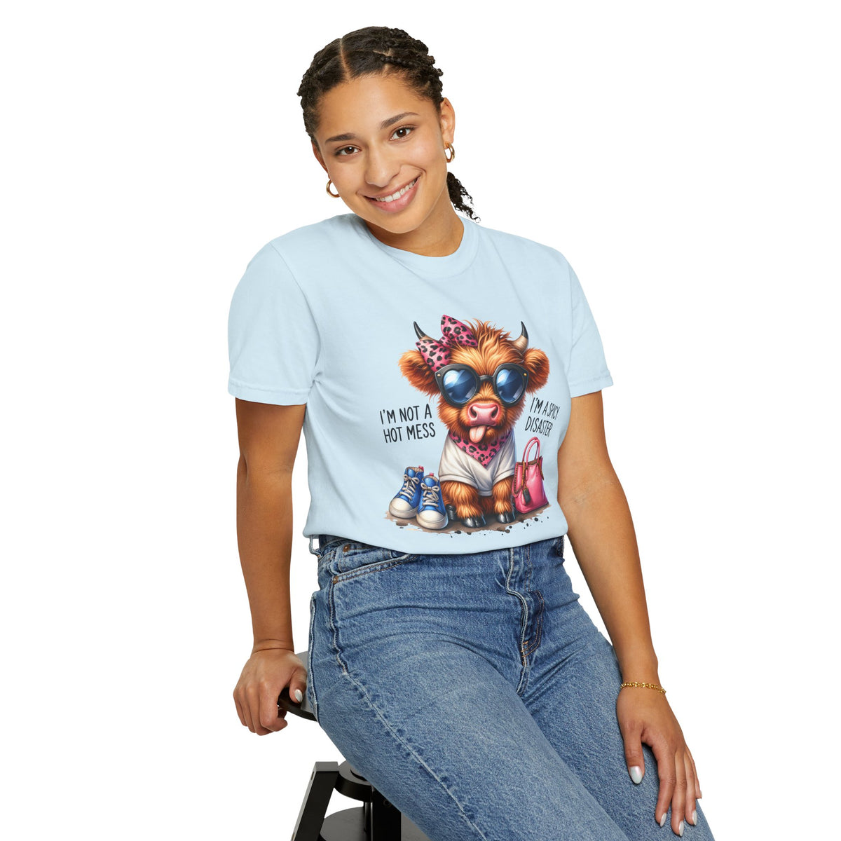 I'm Not a Hot Mess, I'm a Spicy Disaster - Comfort Colors | Trendy Women's T-Shirt. Direct to Garment. Printed & Shipped in the USA. Unisex Sizes.