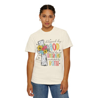 Blessed by God, Spoiled by Husband, Protect by Both - Comfort Colors | Trendy Women's T-Shirt. Direct to Garment. Printed & Shipped in the USA. Unisex Sizes.
