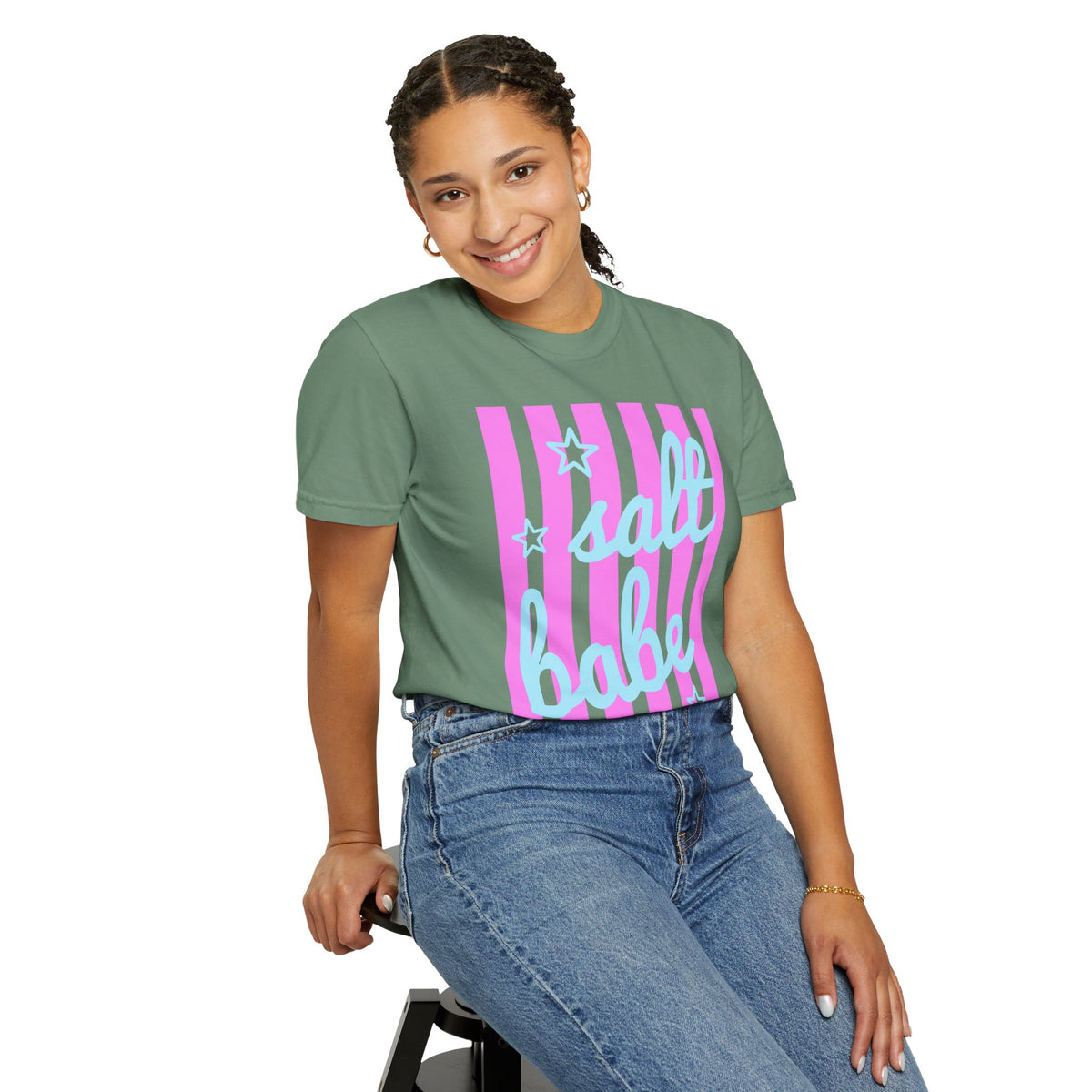 Salt Babe - Comfort Colors | Trendy Women's T-Shirt. Direct to Garment. Printed & Shipped in the USA. Unisex Sizes.