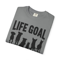 Life Goal Rescue All The Dogs - Comfort Colors | Trendy Unisex T-Shirt. Direct to Garment. Printed & Shipped in the USA. Unisex Sizes.