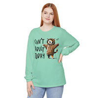 Can’t Adult Today, Cat - Comfort Colors | Trendy Women's and Men's Long Sleeve T-Shirt. Direct to Garment. Printed & Shipped in the USA. Unisex Sizes.