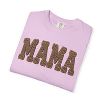 Mama, Faux Knit - Comfort Colors | Trendy Women's T-Shirt. Direct to Garment. Printed & Shipped in the USA. Unisex Sizes.