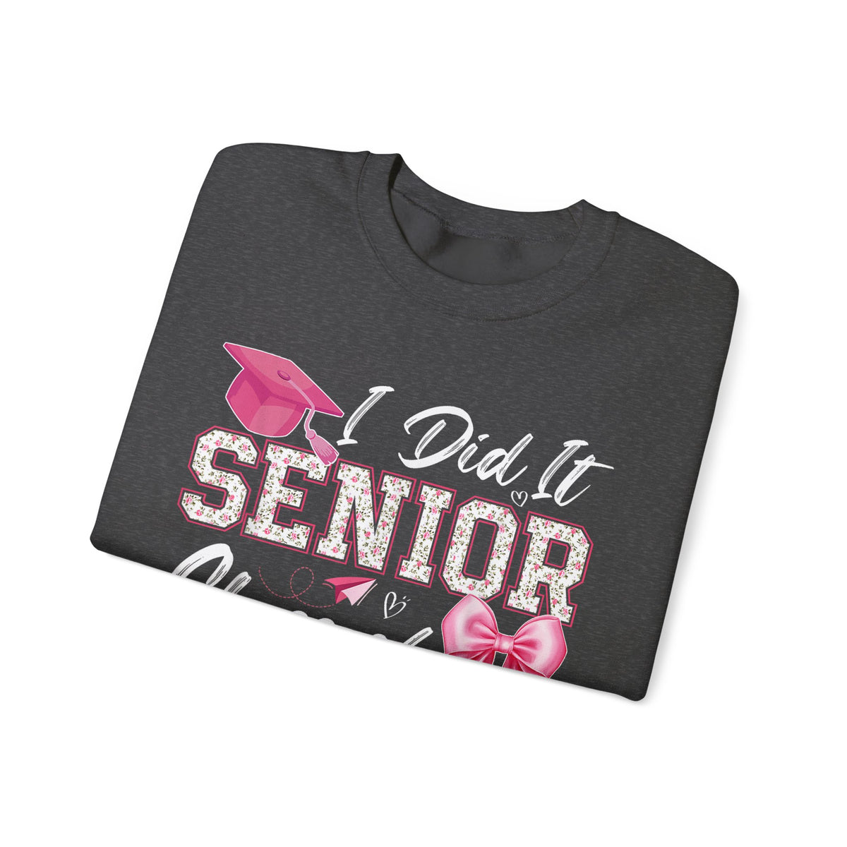 Class of 2026 I Did It Senior Coquette Bow Graduation – Gildan Heavy Blend | Trendy Women’s Soft Sweatshirt. Direct to Garment. Printed & Shipped in the USA. Unisex Sizes.