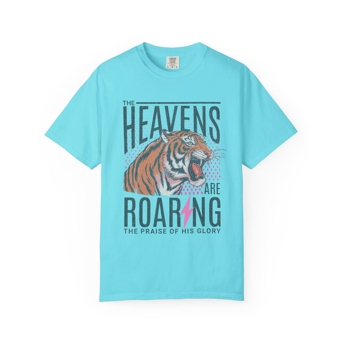 The Heavens Are Roaring, Vintage - Comfort Colors | Trendy Women's T-Shirt. Direct to Garment. Printed & Shipped in the USA. Unisex Sizes.