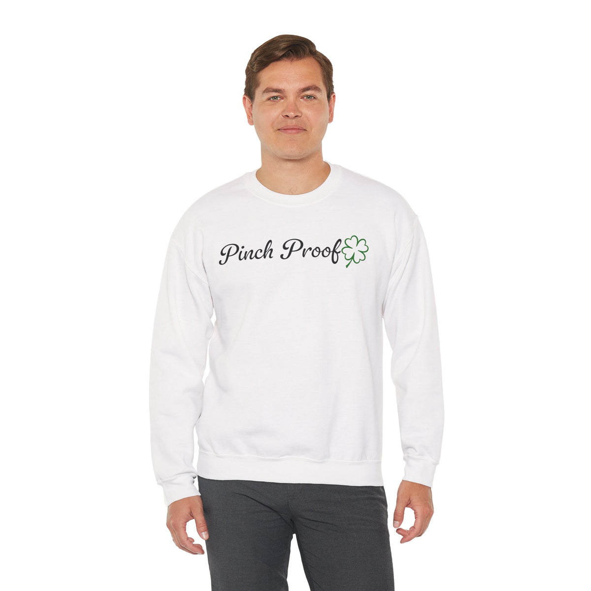 Pinch Proof – Gildan Heavy Blend | Trendy Women’s and Men's Soft Sweatshirt. Direct to Garment. Printed & Shipped in the USA. Unisex Sizes.