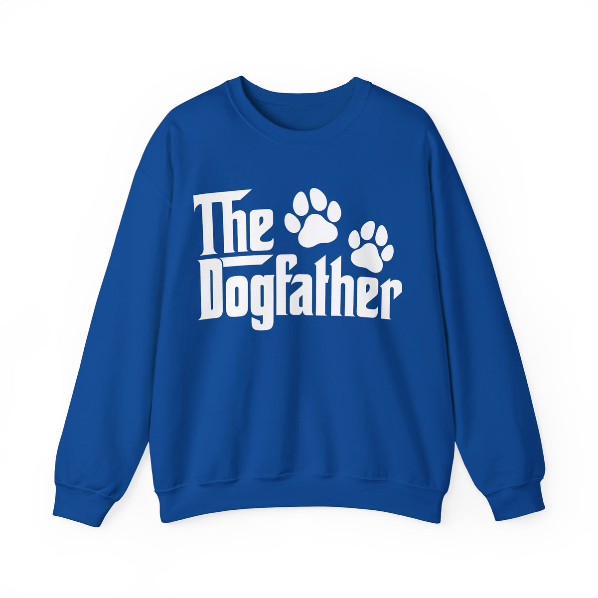 The DogFather – Gildan Heavy Blend | Trendy Men's Soft Sweatshirt. Direct to Garment. Printed & Shipped in the USA. Unisex Sizes.