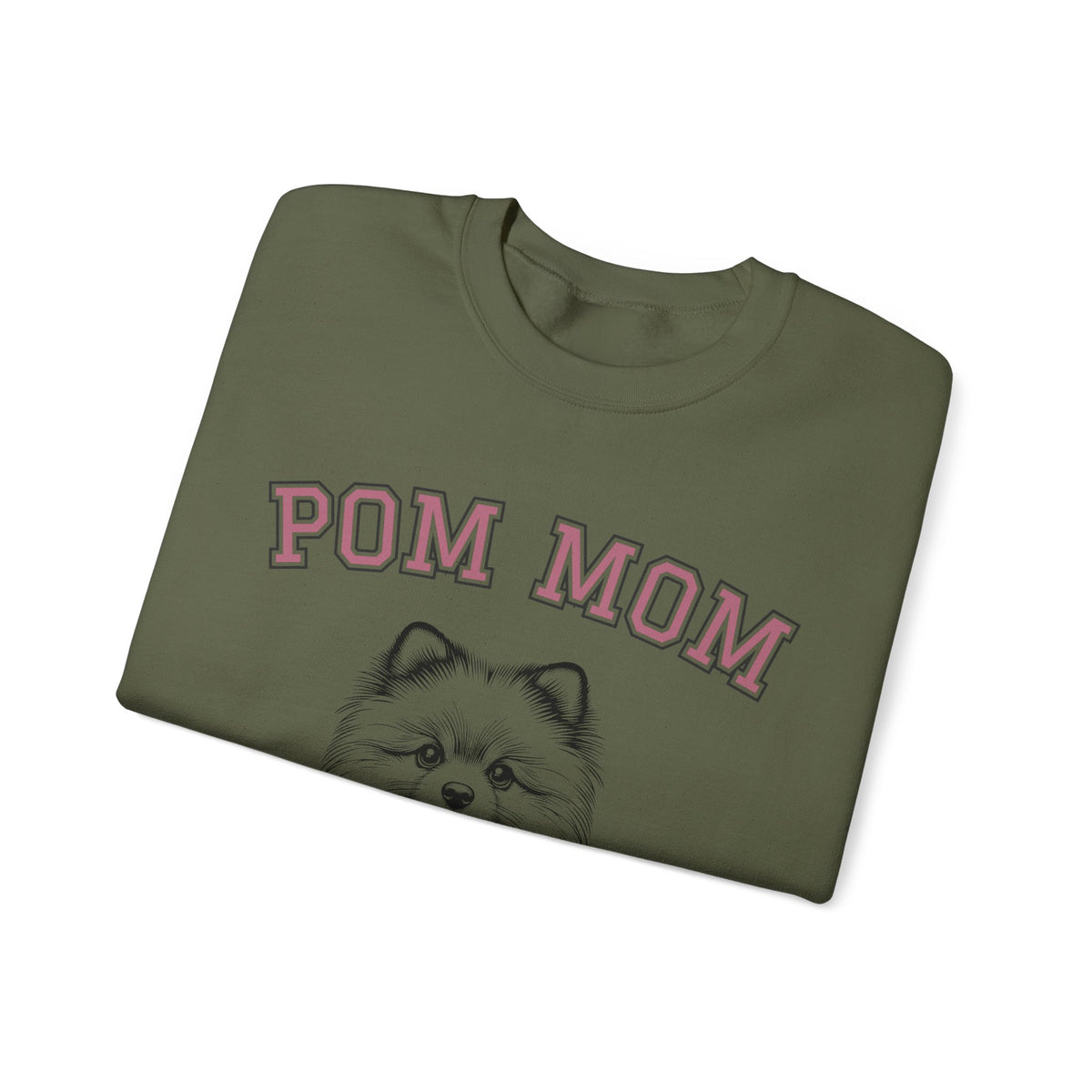 Pom Mom, Varsity – Gildan Heavy Blend | Trendy Women’s Soft Sweatshirt. Direct to Garment. Printed & Shipped in the USA. Unisex Sizes.