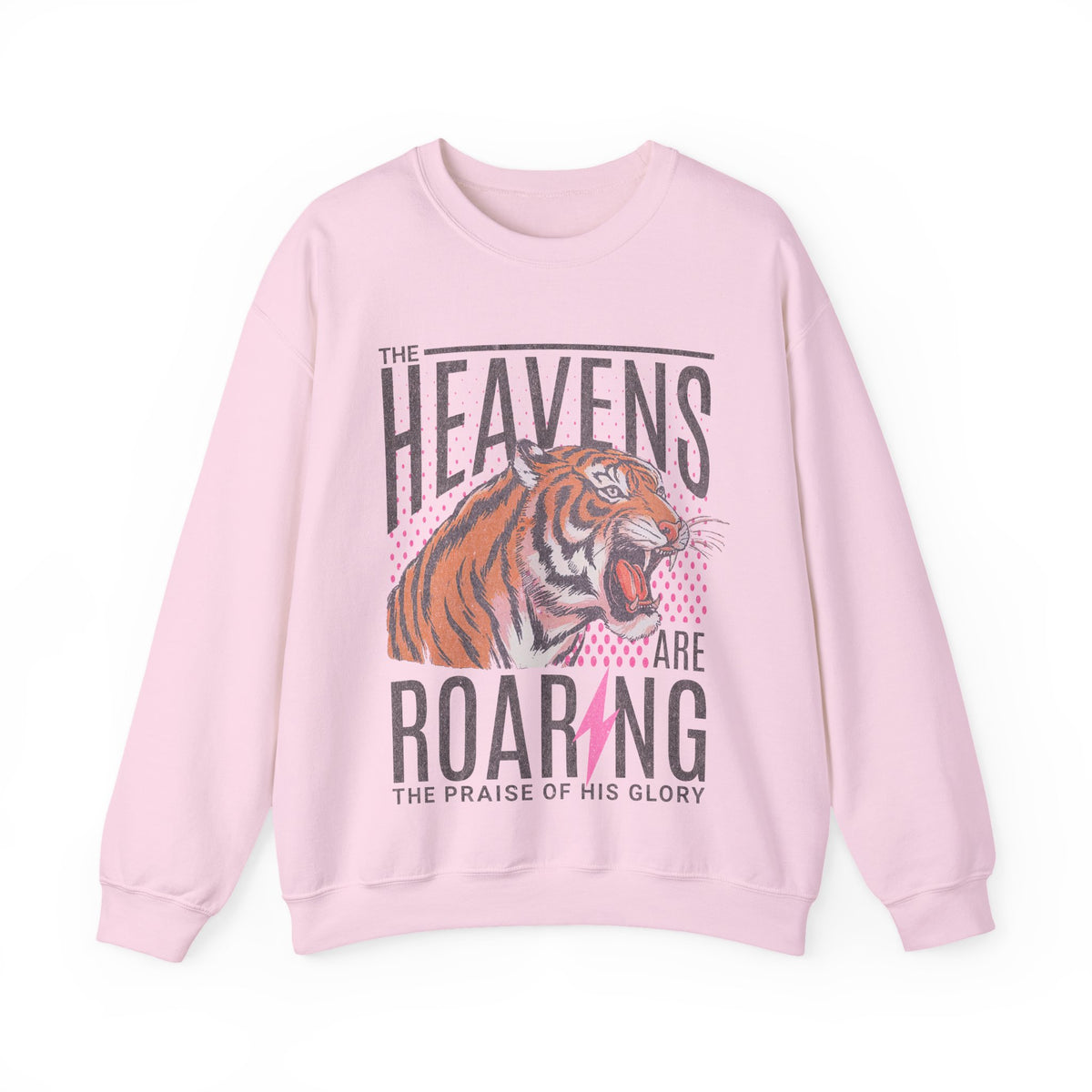 The Heavens Are Roaring, Vintage – Gildan Heavy Blend | Trendy Women’s Soft Sweatshirt. Direct to Garment. Printed & Shipped in the USA. Unisex Sizes.