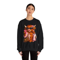 Highland Diva – Gildan Heavy Blend | Trendy Women’s Soft Sweatshirt. Direct to Garment. Printed & Shipped in the USA. Unisex Sizes.