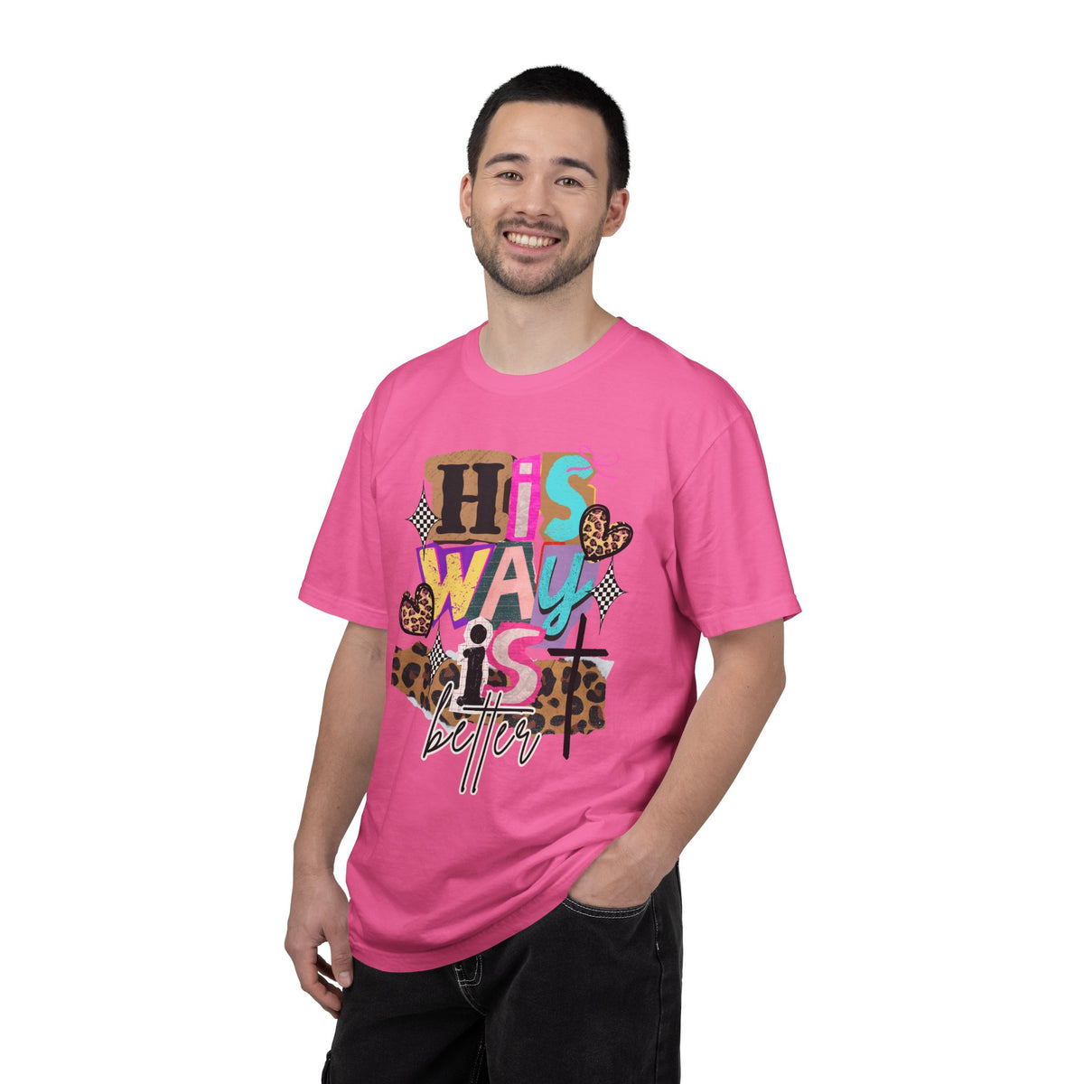 His Way Is Better, Patchwork - Comfort Colors | Trendy Women's T-Shirt. Direct to Garment. Printed & Shipped in the USA. Unisex Sizes.