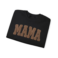 Mama, Faux Knit – Gildan Heavy Blend | Trendy Women’s Soft Sweatshirt. Direct to Garment. Printed & Shipped in the USA. Unisex Sizes.