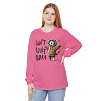 Can’t Adult Today, Cat - Comfort Colors | Trendy Women's and Men's Long Sleeve T-Shirt. Direct to Garment. Printed & Shipped in the USA. Unisex Sizes.