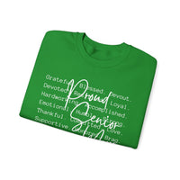 Proud Senior Mom, Description – Gildan Heavy Blend | Trendy Women’s Soft Sweatshirt. Direct to Garment. Printed & Shipped in the USA. Unisex Sizes.
