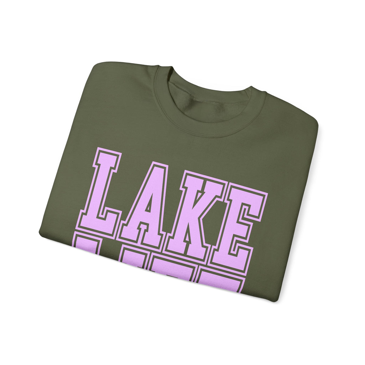 Lake Life – Gildan Heavy Blend | Trendy Men's & Women’s Soft Sweatshirt. Direct to Garment. Printed & Shipped in the USA. Unisex Sizes.
