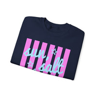 Sun, Salt and Sand – Gildan Heavy Blend | Trendy Women’s Soft Sweatshirt. Direct to Garment. Printed & Shipped in the USA. Unisex Sizes.