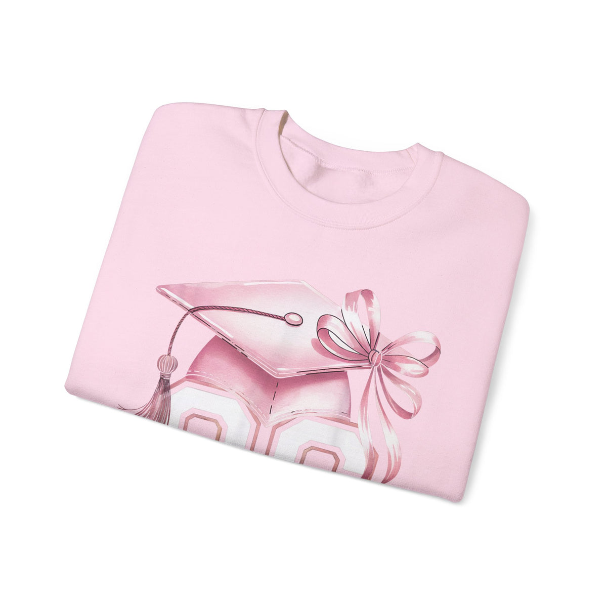 Pink Coquette, Class of 2026 26 Graduation, Pink Cap – Gildan Heavy Blend | Trendy Women’s Soft Sweatshirt. Direct to Garment. Printed & Shipped in the USA. Unisex Sizes.