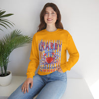 If Crabby, Please Return to Beach – Gildan Heavy Blend | Trendy Men's & Women’s Soft Sweatshirt. Direct to Garment. Printed & Shipped in the USA. Unisex Sizes.