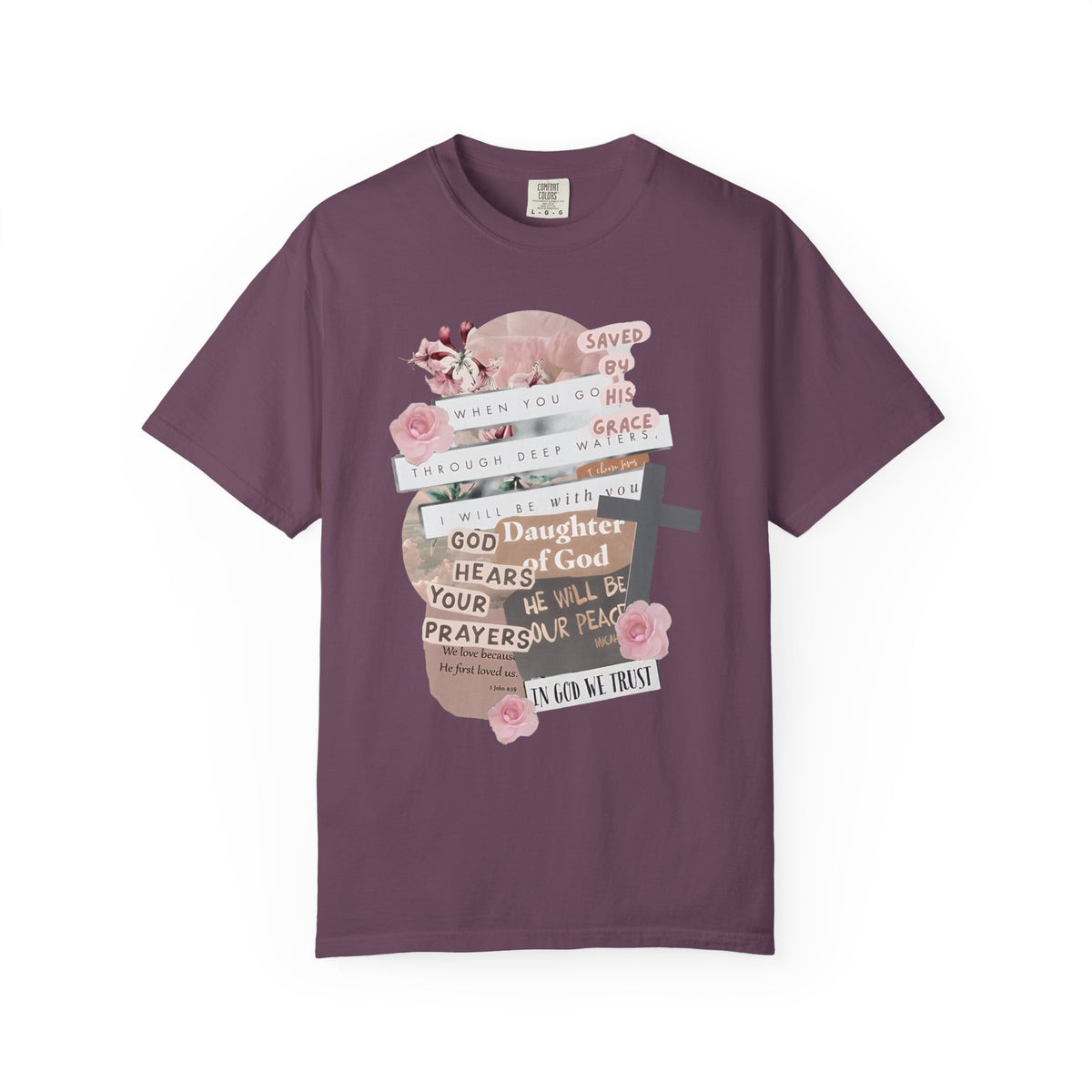 Christian Scrapbook - Comfort Colors | Trendy Women's T-Shirt. Direct to Garment. Printed & Shipped in the USA. Unisex Sizes.