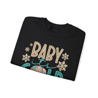 Baby It's Cold Outside Snowman – Gildan Heavy Blend | Trendy Women’s Soft Sweatshirt. Direct to Garment. Printed & Shipped in the USA. Unisex Sizes.