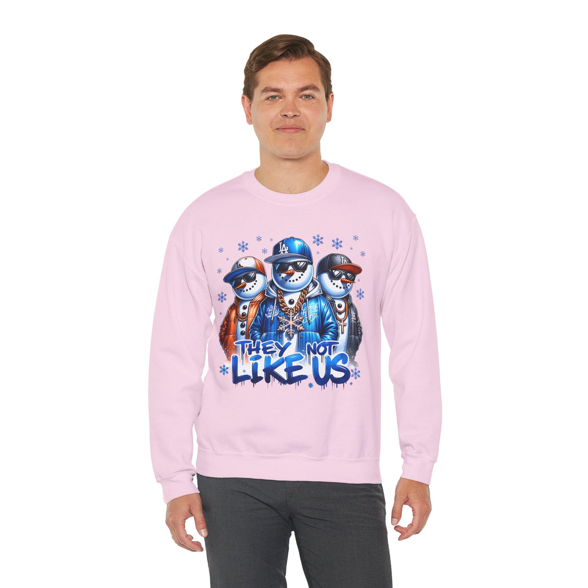 They Not Like Us Snowmen – Gildan Heavy Blend | Trendy Men's and Women’s Soft Sweatshirt. Direct to Garment. Printed & Shipped in the USA. Unisex Sizes.