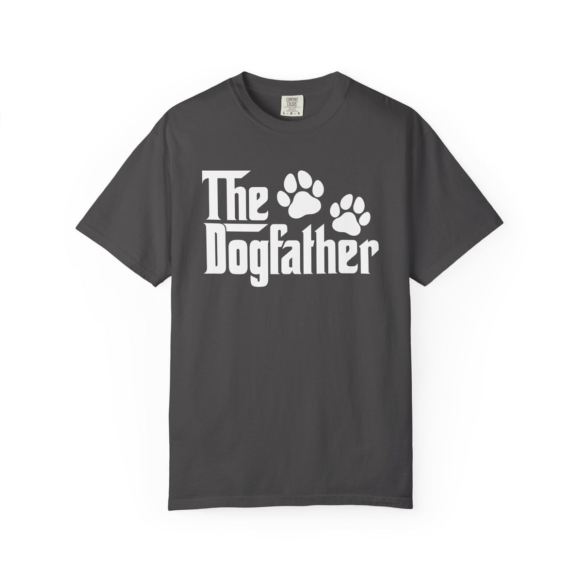 The DogFather - Comfort Colors | Trendy Men's T-Shirt. Direct to Garment. Printed & Shipped in the USA. Unisex Sizes.