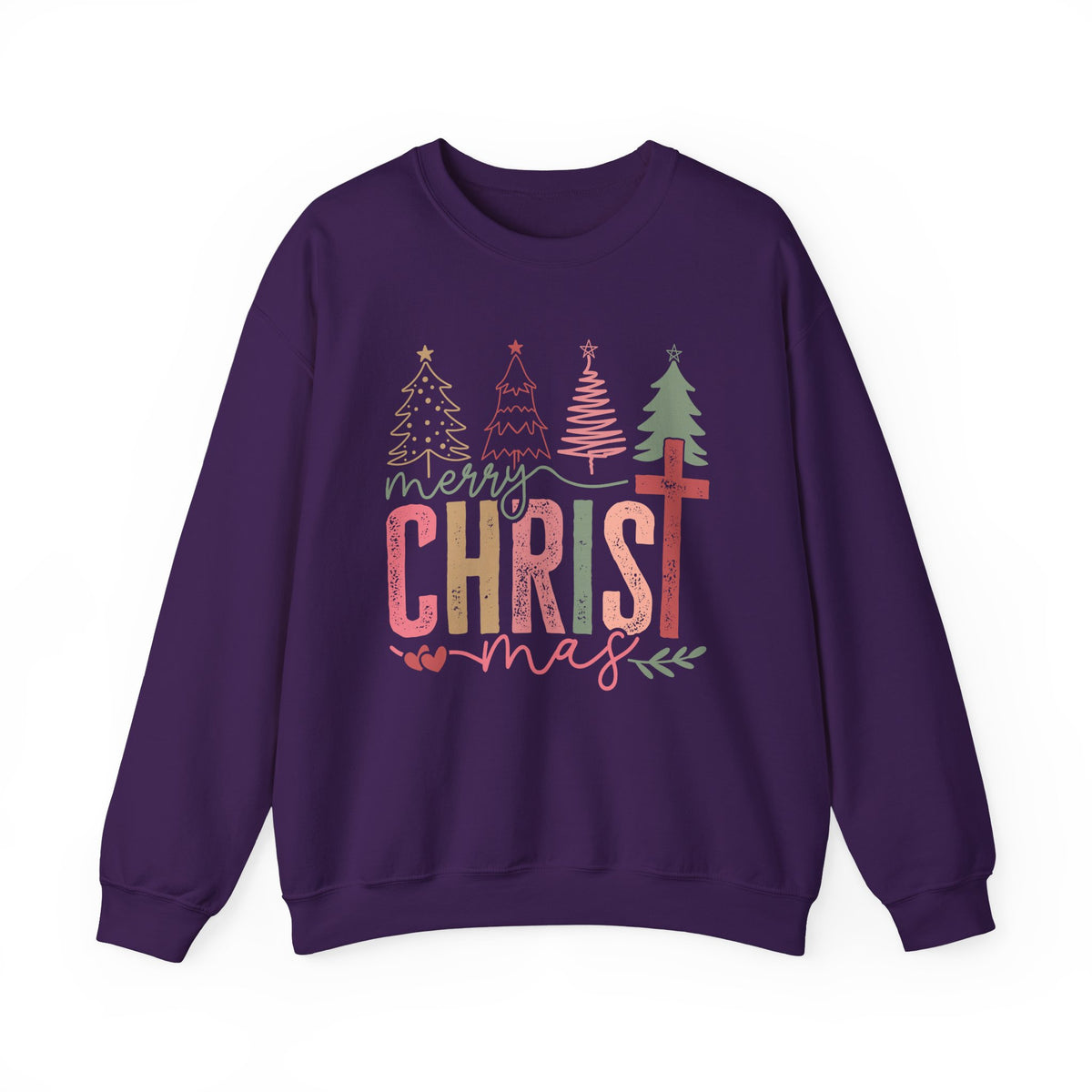 Merry ChrisTmas Christian Faith Graphic – Gildan Heavy Blend | Trendy Women’s Soft Sweatshirt. Direct to Garment. Printed & Shipped in the USA. Unisex Sizes.