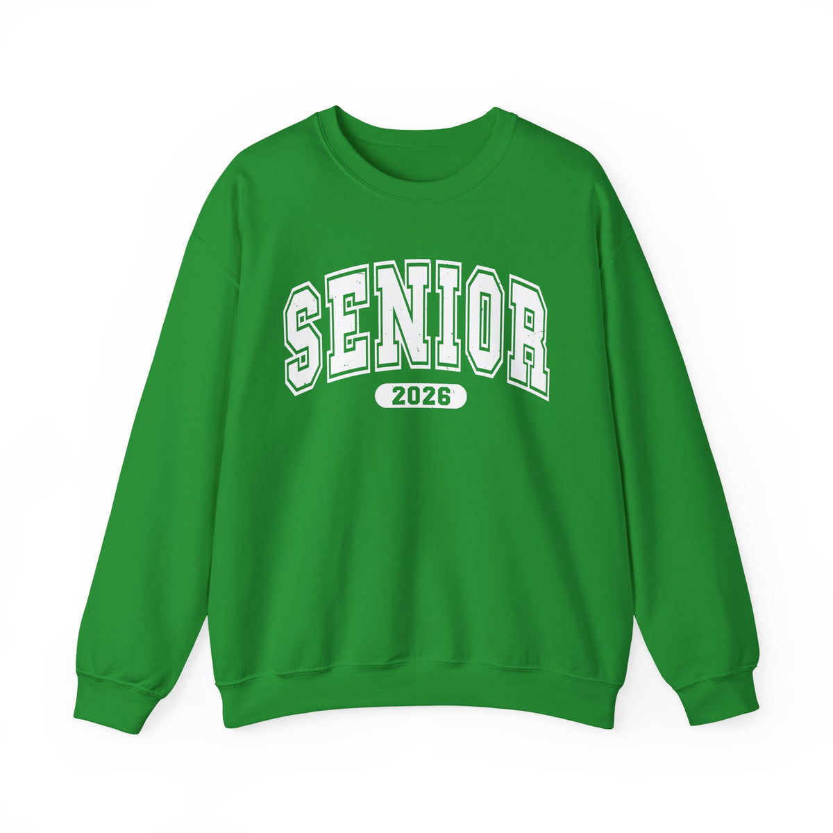 Senior 2026, Varsity – Gildan Heavy Blend | Trendy Women’s and Men's Soft Sweatshirt. Direct to Garment. Printed & Shipped in the USA. Unisex Sizes.
