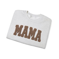 Mama, Faux Knit – Gildan Heavy Blend | Trendy Women’s Soft Sweatshirt. Direct to Garment. Printed & Shipped in the USA. Unisex Sizes.