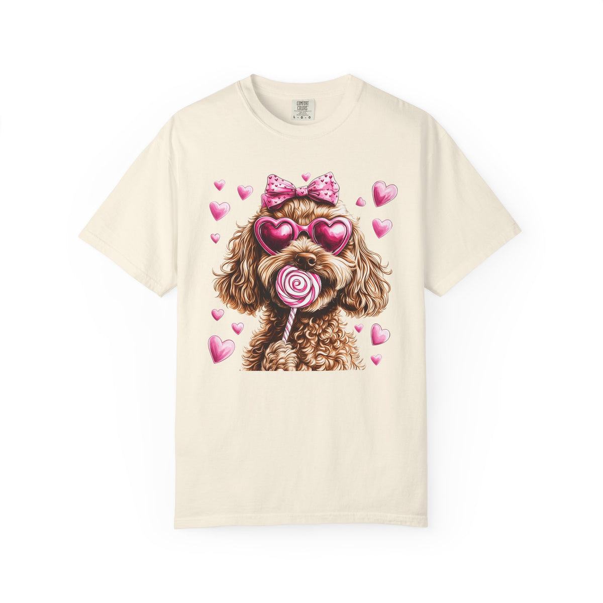 Goldendoodle Love - Comfort Colors | Trendy Women's T-Shirt. Direct to Garment. Printed & Shipped in the USA. Unisex Sizes.