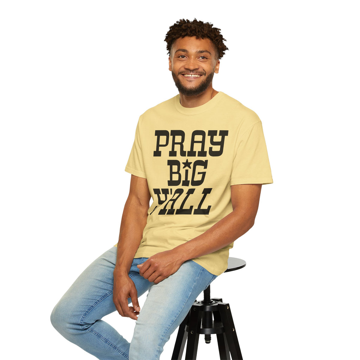Pray Big Y'all - Comfort Colors | Trendy Women's T-Shirt. Direct to Garment. Printed & Shipped in the USA. Unisex Sizes.