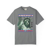 America's 250th Birthday, Statue of Liberty - Comfort Colors | Trendy Men's and Women's T-Shirt. Direct to Garment. Printed & Shipped in the USA. Unisex Sizes.