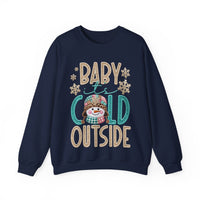 Baby It's Cold Outside Snowman – Gildan Heavy Blend | Trendy Women’s Soft Sweatshirt. Direct to Garment. Printed & Shipped in the USA. Unisex Sizes.