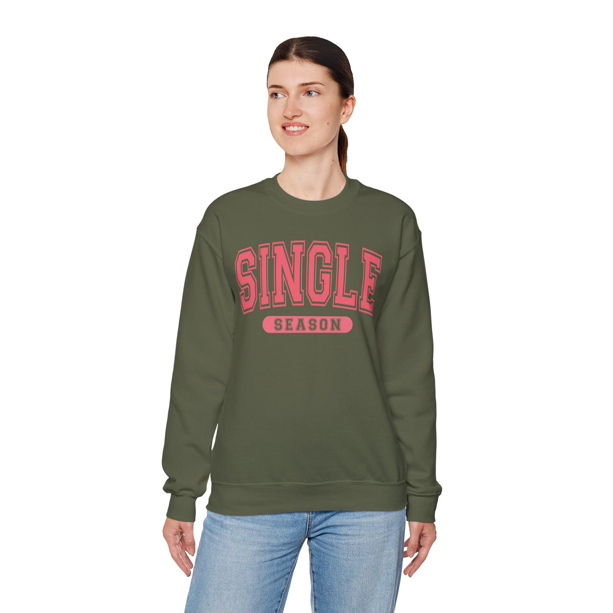 Single Season - Varsity – Gildan Heavy Blend | Trendy Women’s Soft Sweatshirt. Direct to Garment. Printed & Shipped in the USA. Unisex Sizes.