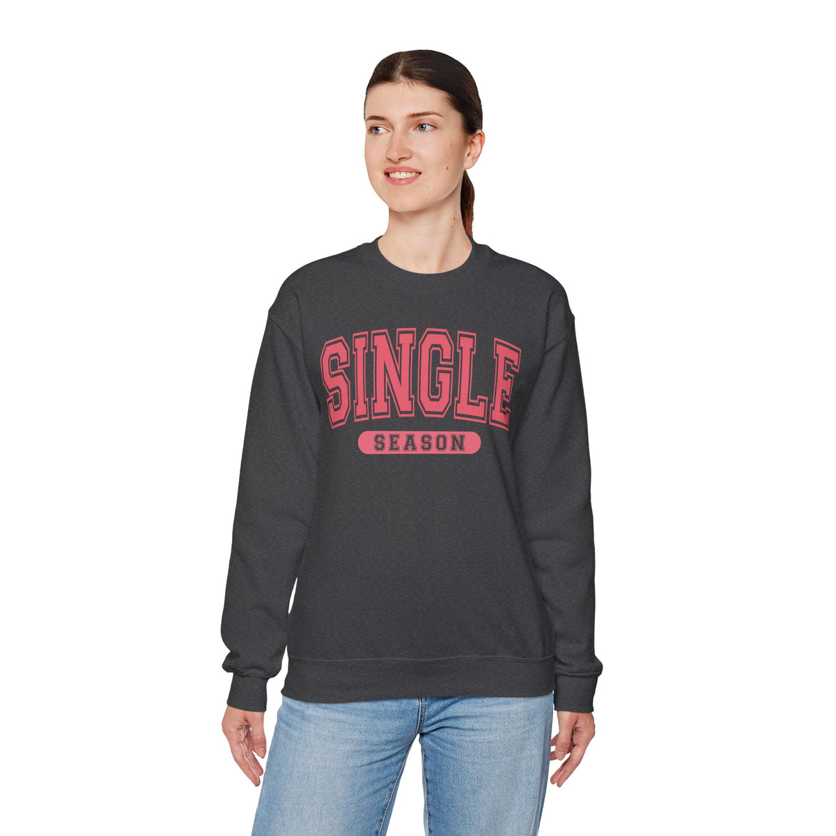 Single Season - Varsity – Gildan Heavy Blend | Trendy Women’s Soft Sweatshirt. Direct to Garment. Printed & Shipped in the USA. Unisex Sizes.