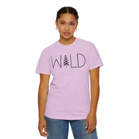 Wild Graphic, Nature, Pine Tree, Adventure - Comfort Colors | Trendy Men's and Women's T-Shirt. Direct to Garment. Printed & Shipped in the USA. Unisex Sizes.