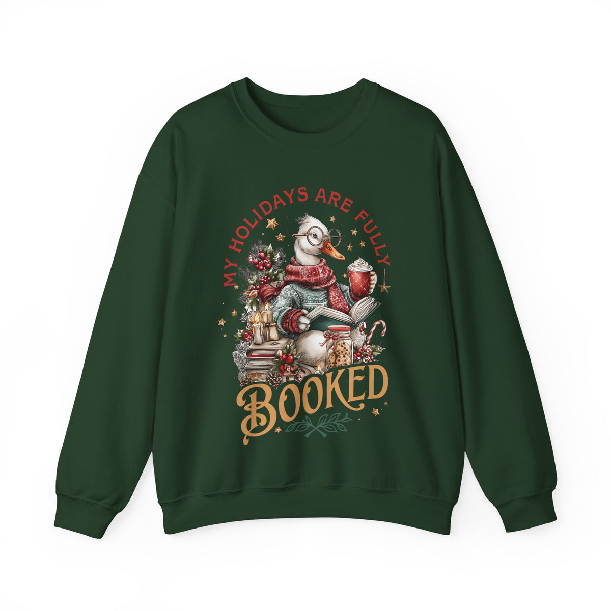 My Holidays are Fully Booked – Gildan Heavy Blend | Trendy Women’s Soft Sweatshirt. Direct to Garment. Printed & Shipped in the USA. Unisex Sizes.
