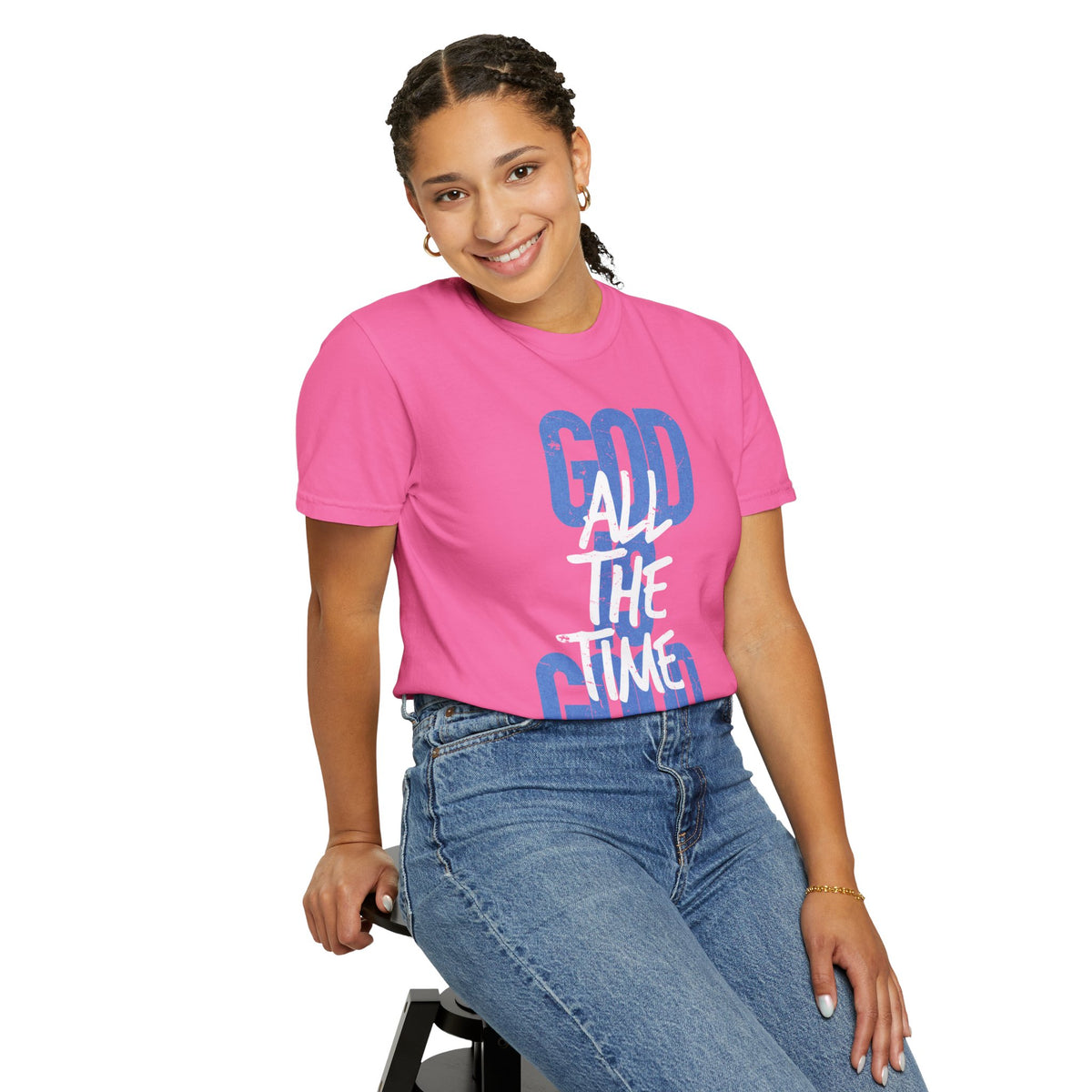 God is Good All The Time - Comfort Colors | Trendy Women's and Men's T-Shirt. Direct to Garment. Printed & Shipped in the USA. Unisex Sizes.